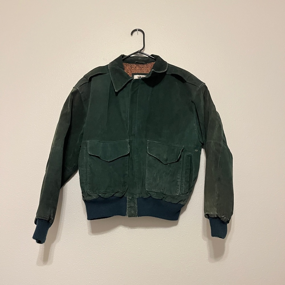 JLC Green Vintage Bomber Jacket